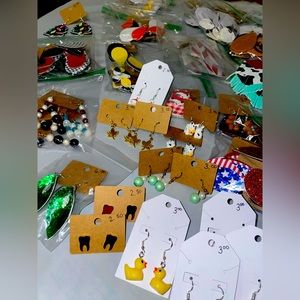 Bundle of earrings OVER 120 pairs of earrings bundle is worth OVER $200